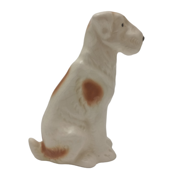 Vintage German Ceramic Terrier Dog Figurine - Picture 1 of 9